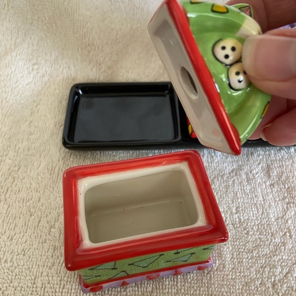 Pacific Giftware CM Redwine Hear See Speak No Evil Colorful Cat Trinket Box Set - Picture 3 of 12